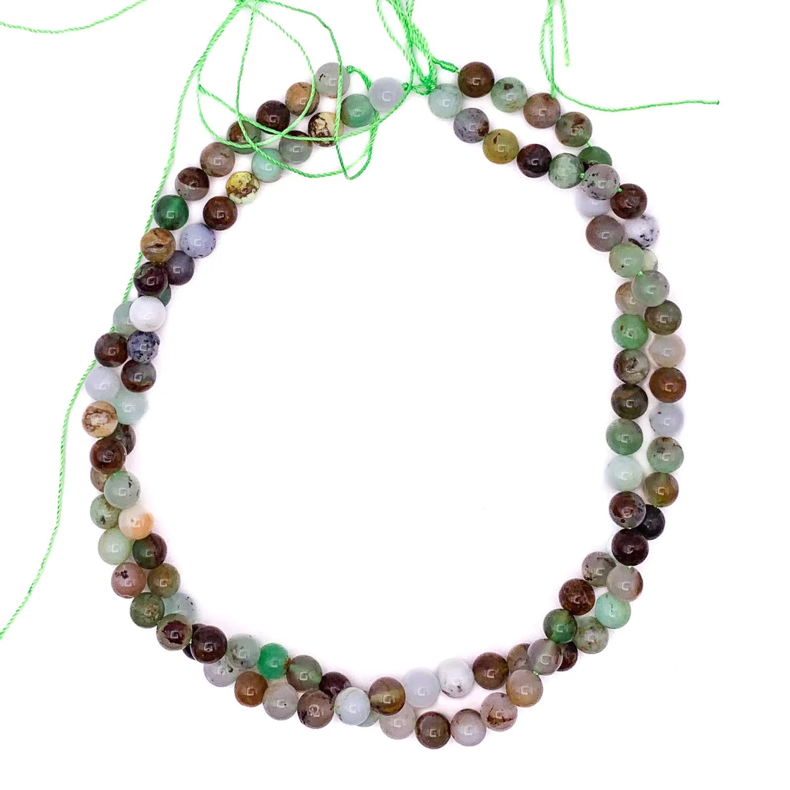 Chrysoprase 8mm Smooth Rounds Bead Strand
