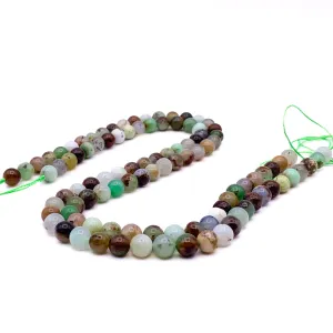 Chrysoprase 8mm Smooth Rounds Bead Strand