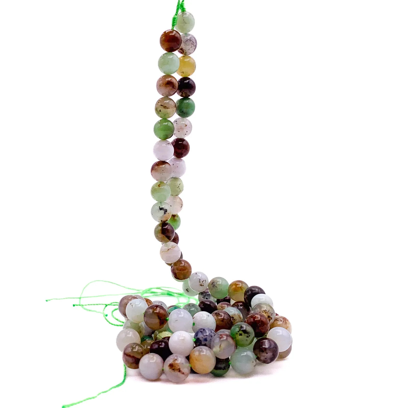 Chrysoprase 8mm Smooth Rounds Bead Strand