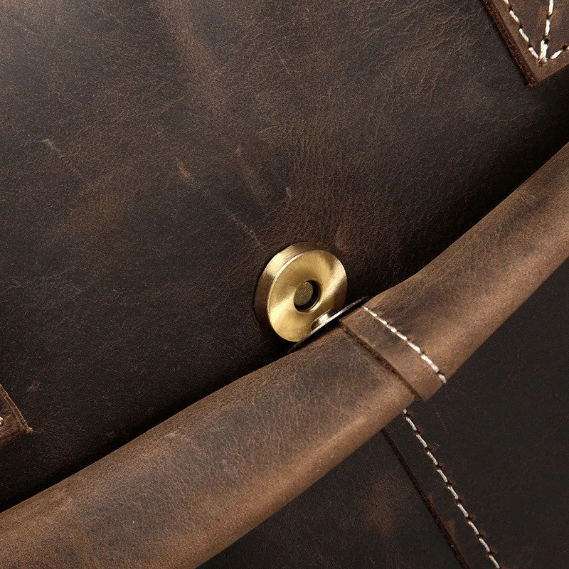 Classic Leather Briefcase Leather Laptop Bag