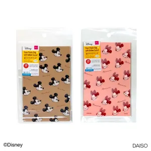 Clear Plastic Bag with Bottom Gusset Mickey - Minnie