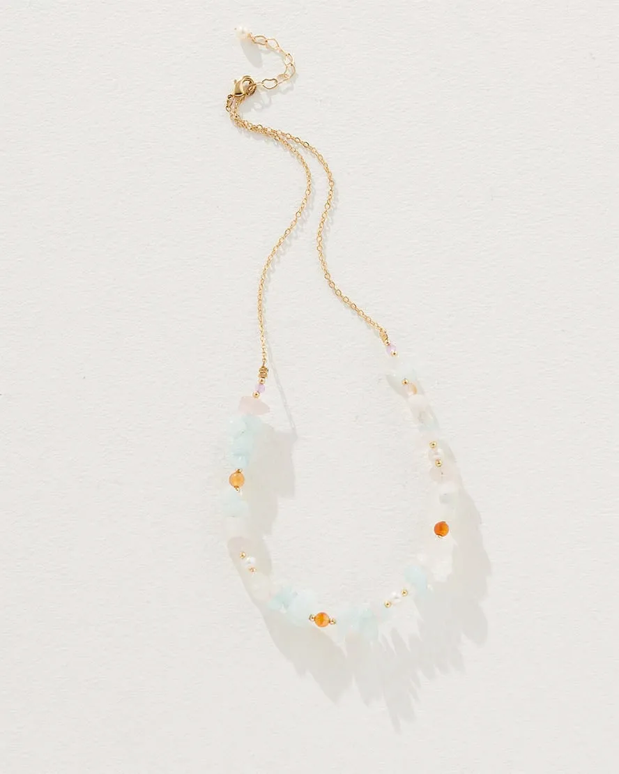 Clover Necklace in Precious Gemstones