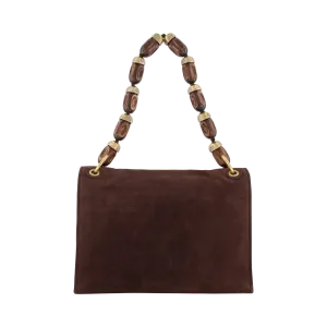 Cocoa suede bag