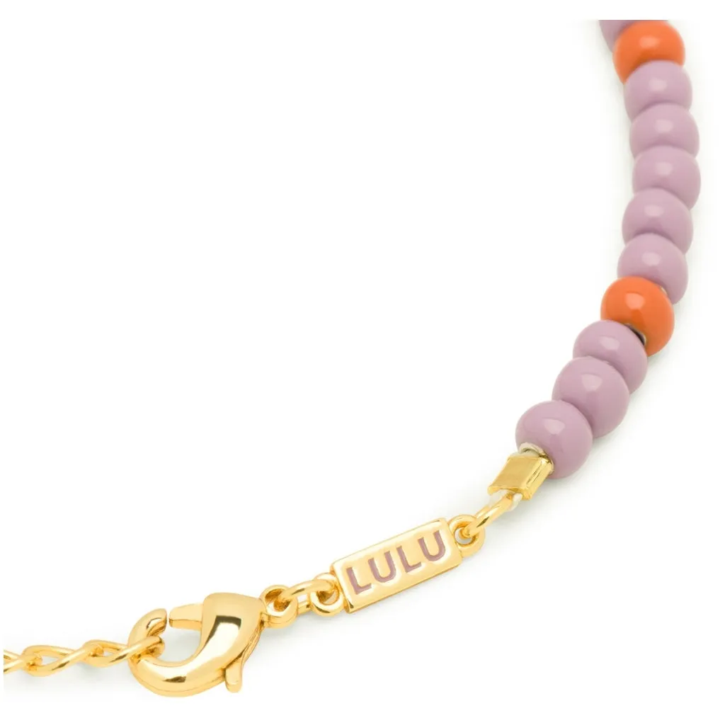 Color Ball Bracelet - Purple/Rust