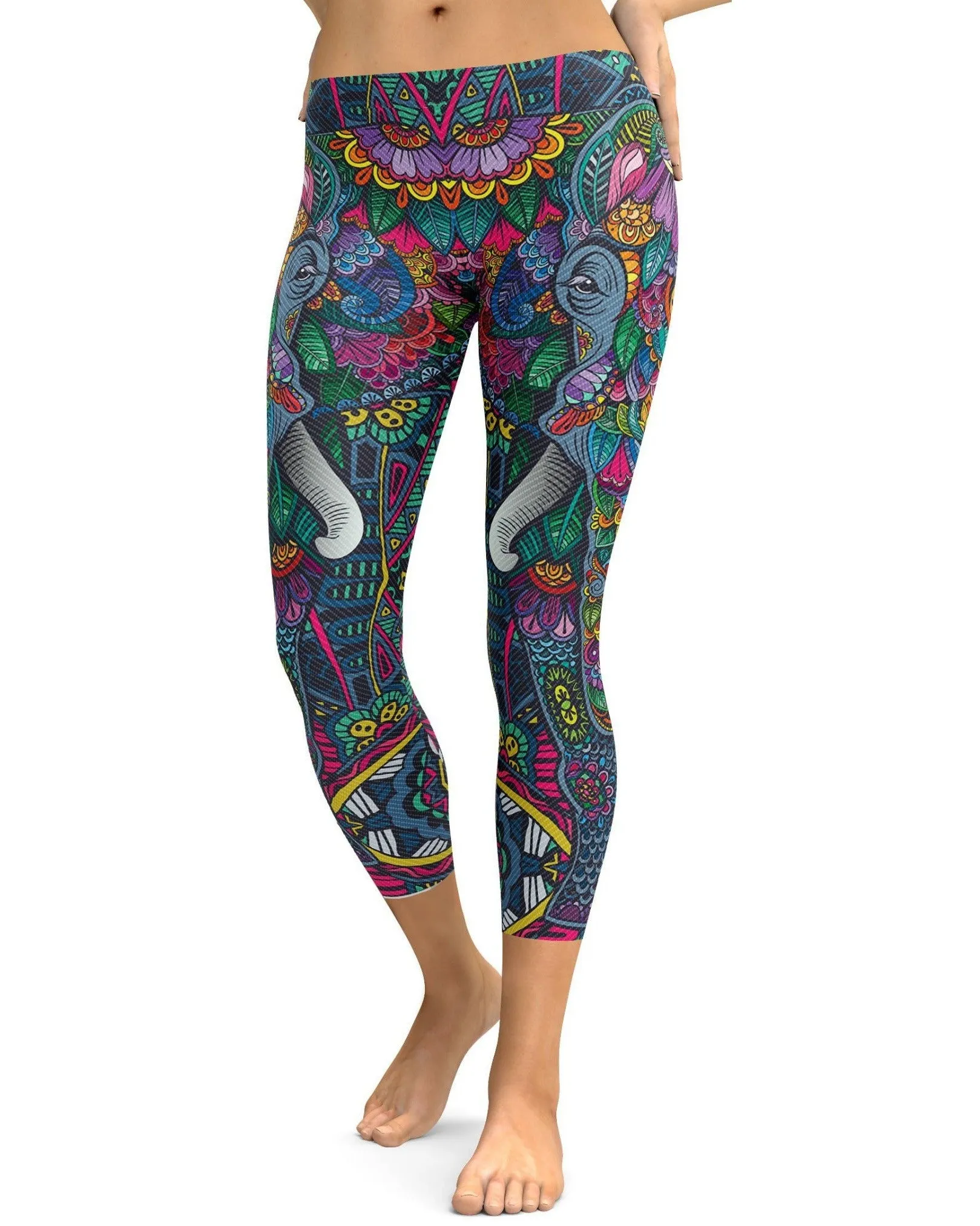 Colorful Elephant Capris