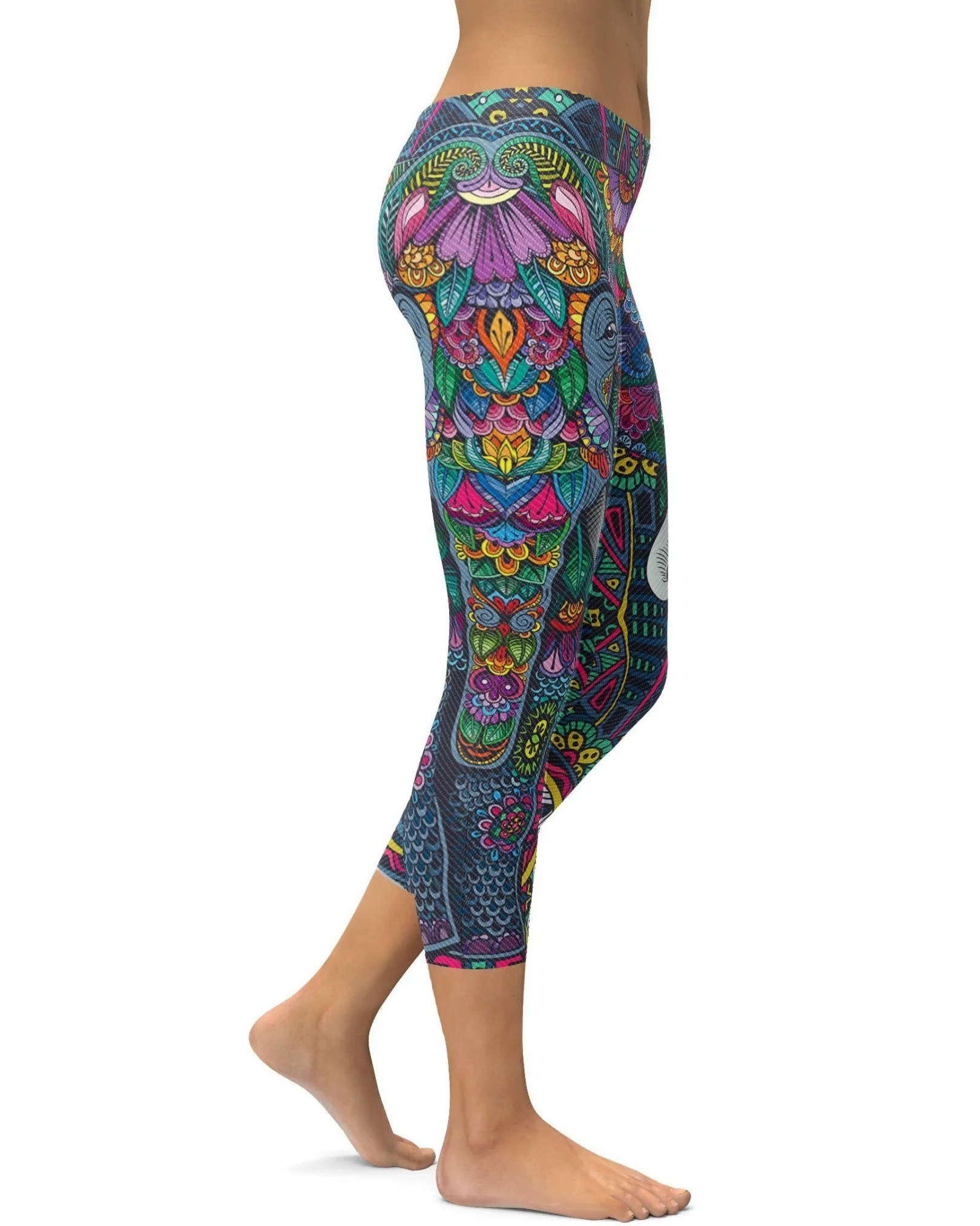 Colorful Elephant Capris