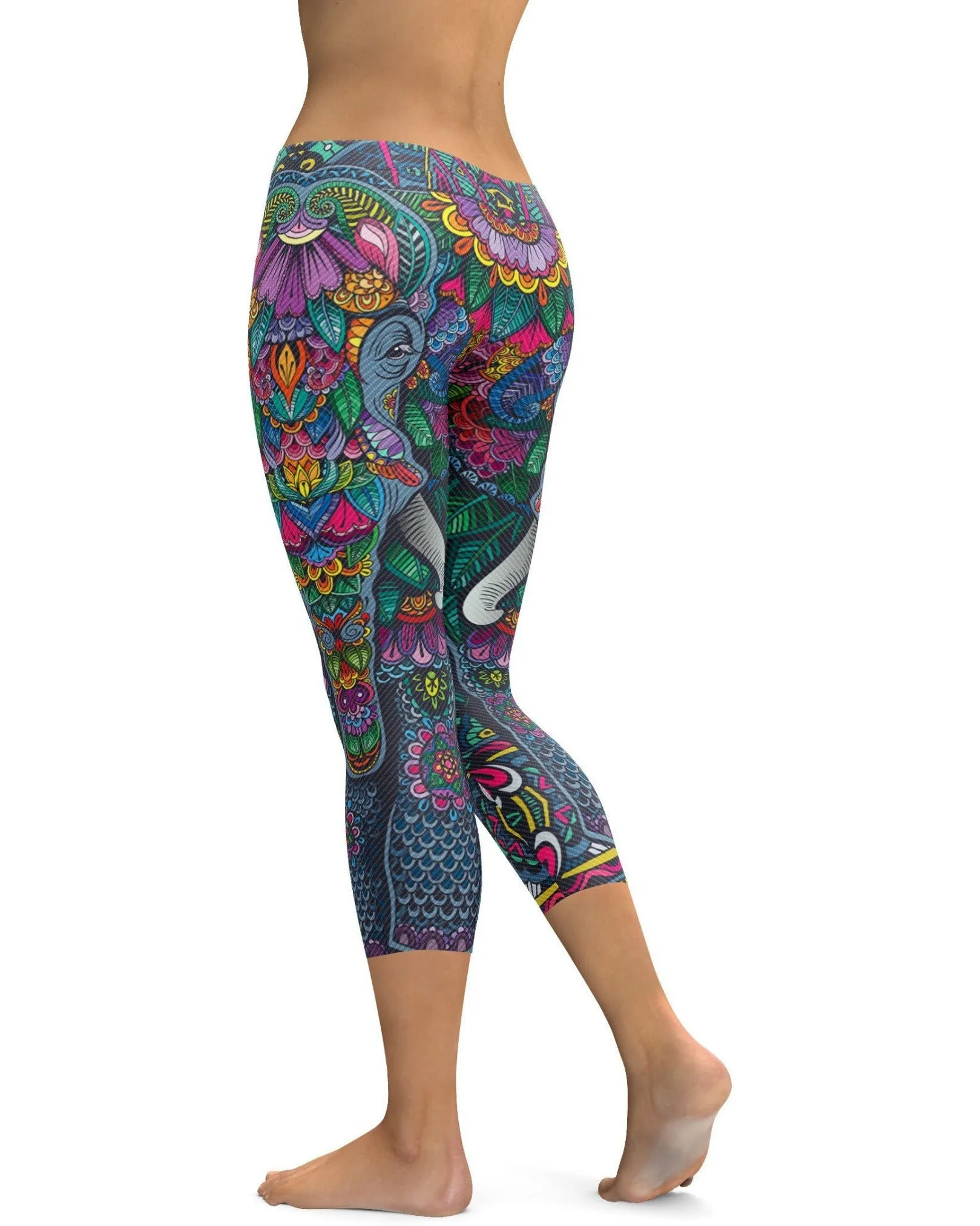 Colorful Elephant Capris