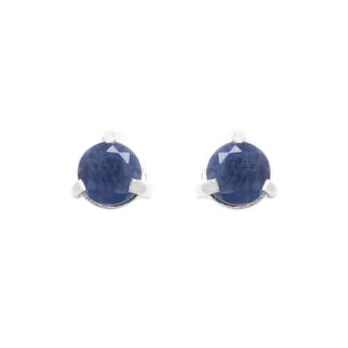 Comino Blue Sapphire Stud Earrings
