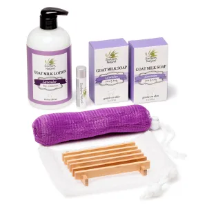 Deluxe Gift Set - Lotion, Two Soaps, Lip Balm & Accessories