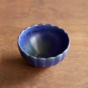 Dhalia Stoneware Bowl, Set of 4 (Blue) - Preorder