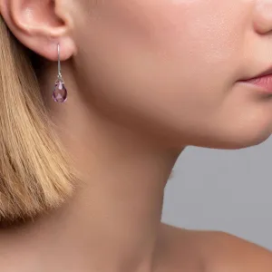 Elba Faceted Amethyst Drop Earrings