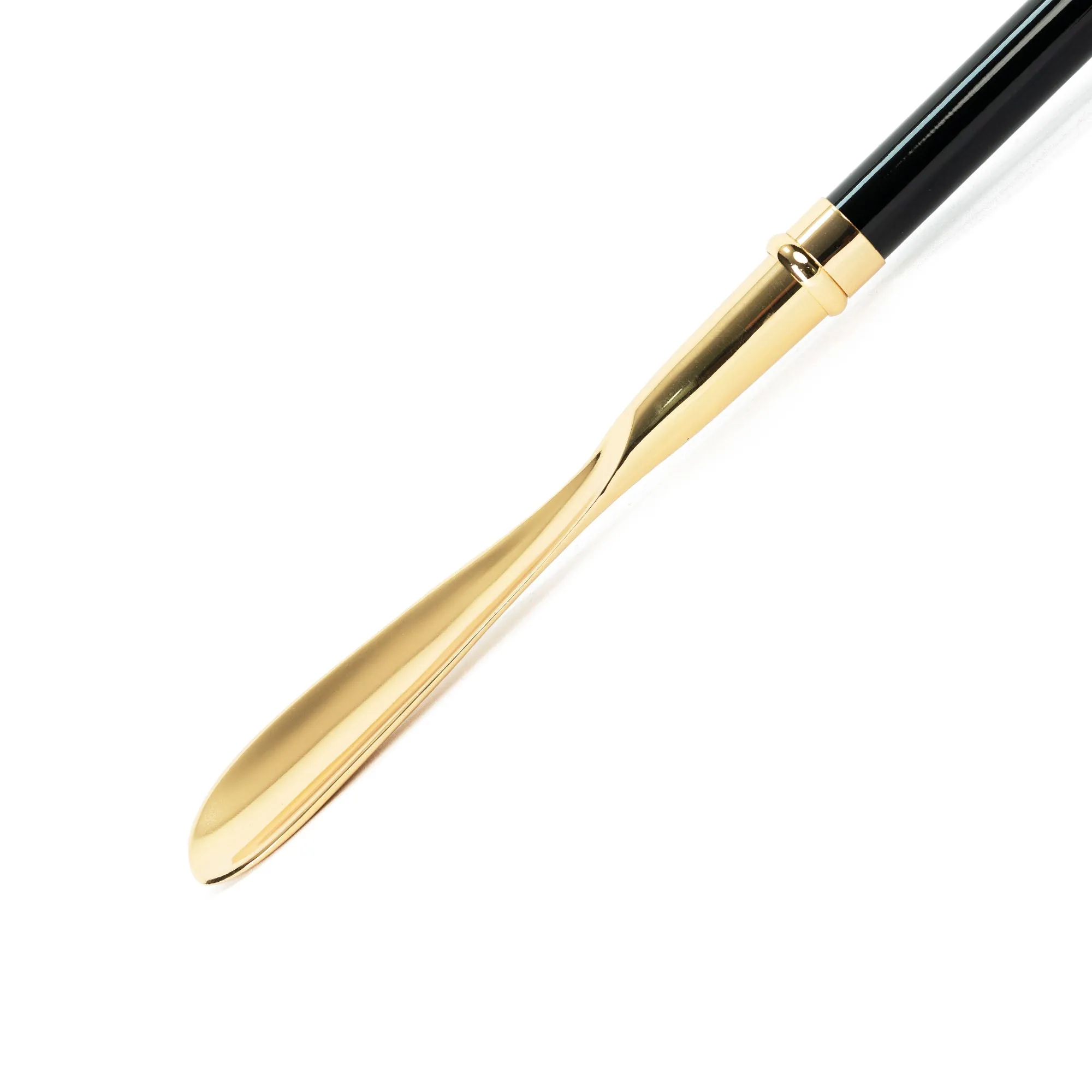 Elegant Canine Craftsmanship: 24K Gold-Plated Dog Handled Shoehorn