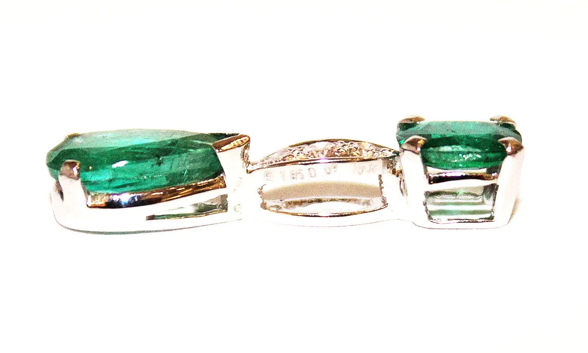 Emerald And Diamond Bridge Pendant AD No. 0491
