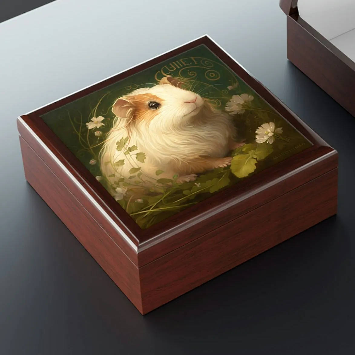 Emerald Guinea Pig Jewelry Box