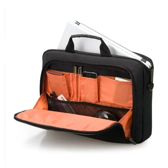 Everki Advance Briefcase, Fits 13''-14.1'', Separate Zippered Accessory Pocket, Front Stash Pocket, Trolley Handle Pass-through Strap, Ergonomic Shoulder Pad