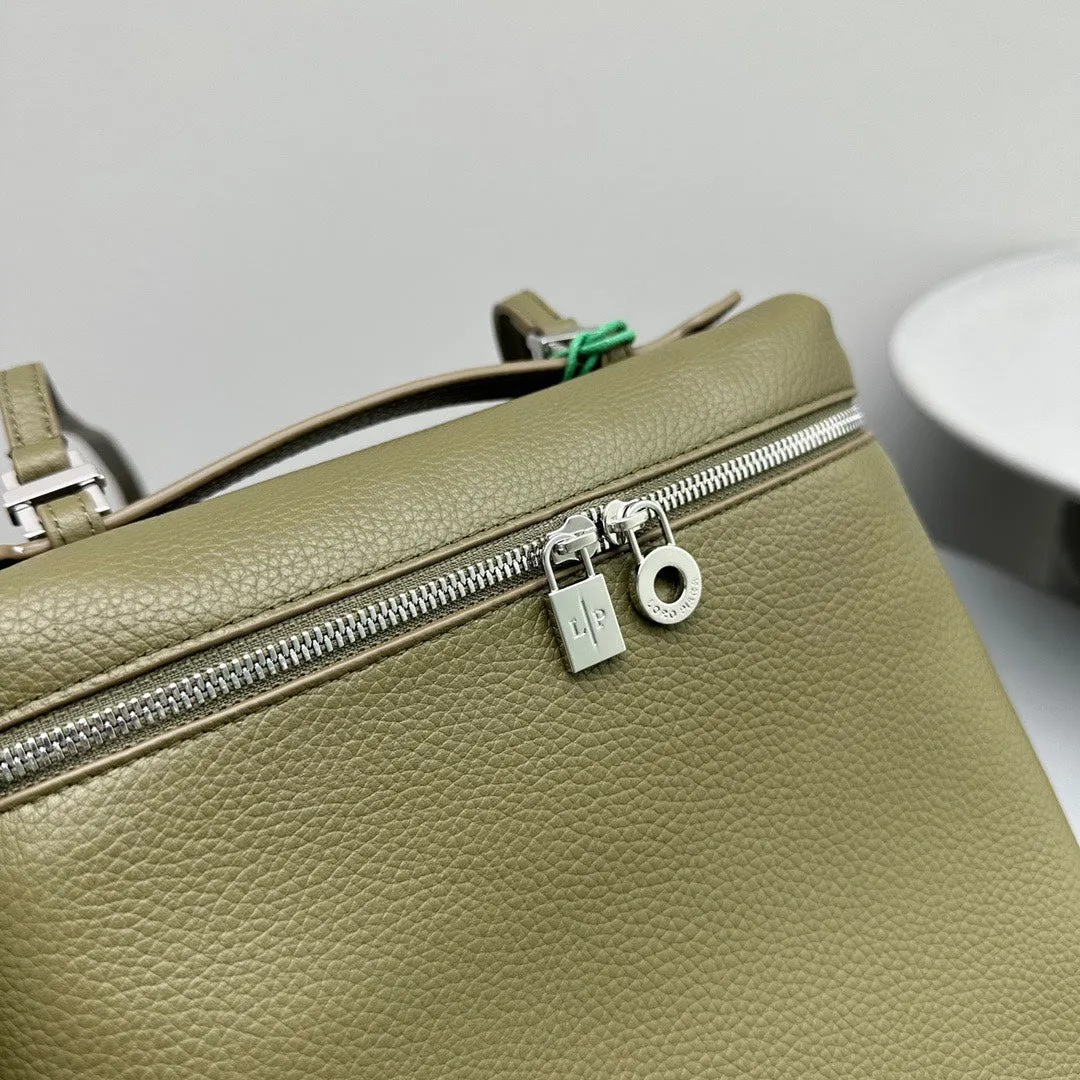 Extra Pocket Backpack 23 Olive Cowhide Shw