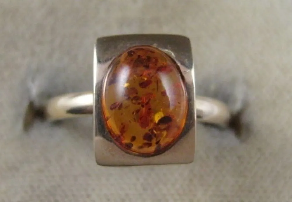 Fabulous 2Ct Amber Gold Ring