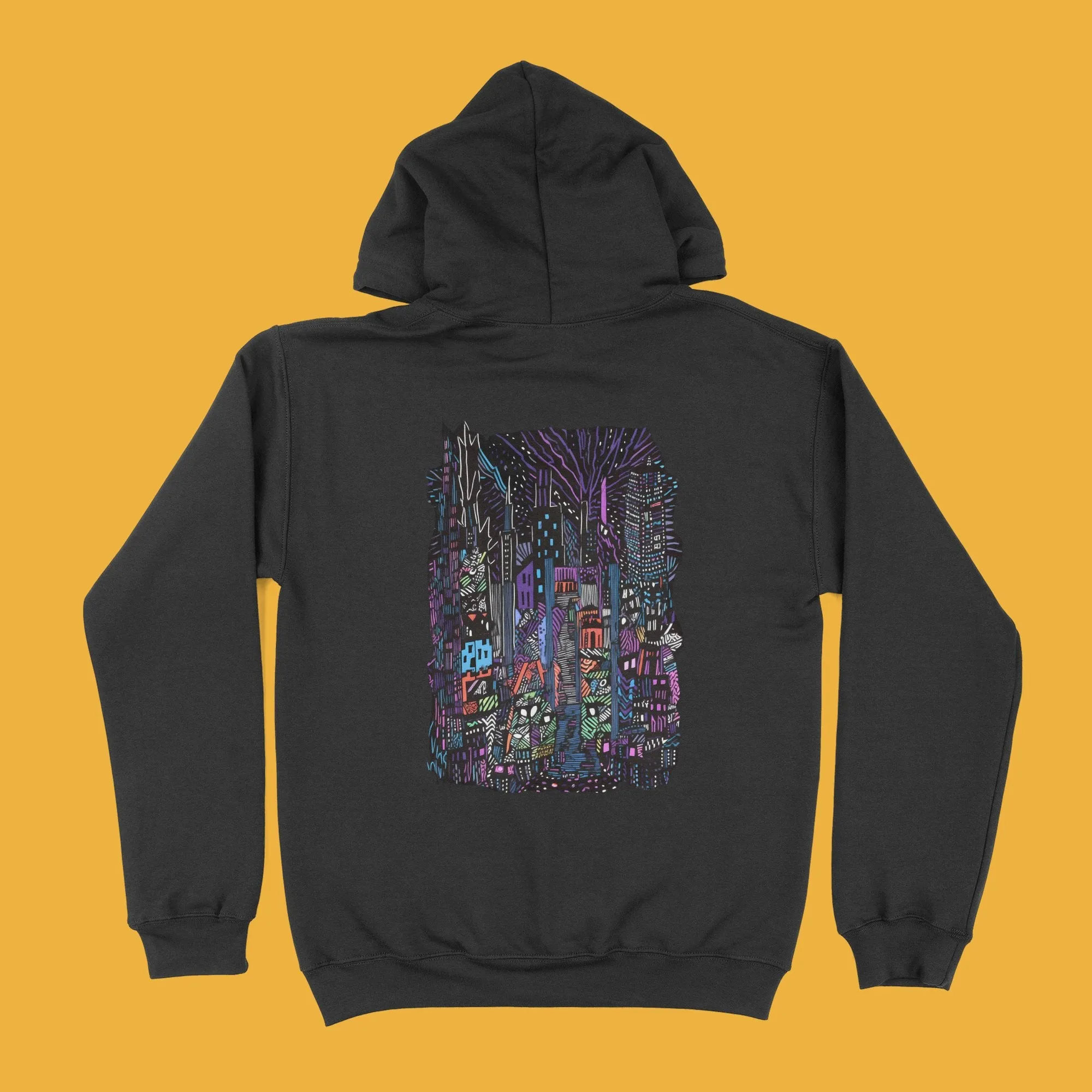 Fantasy-Inspired Vibrant Nighttime Urban