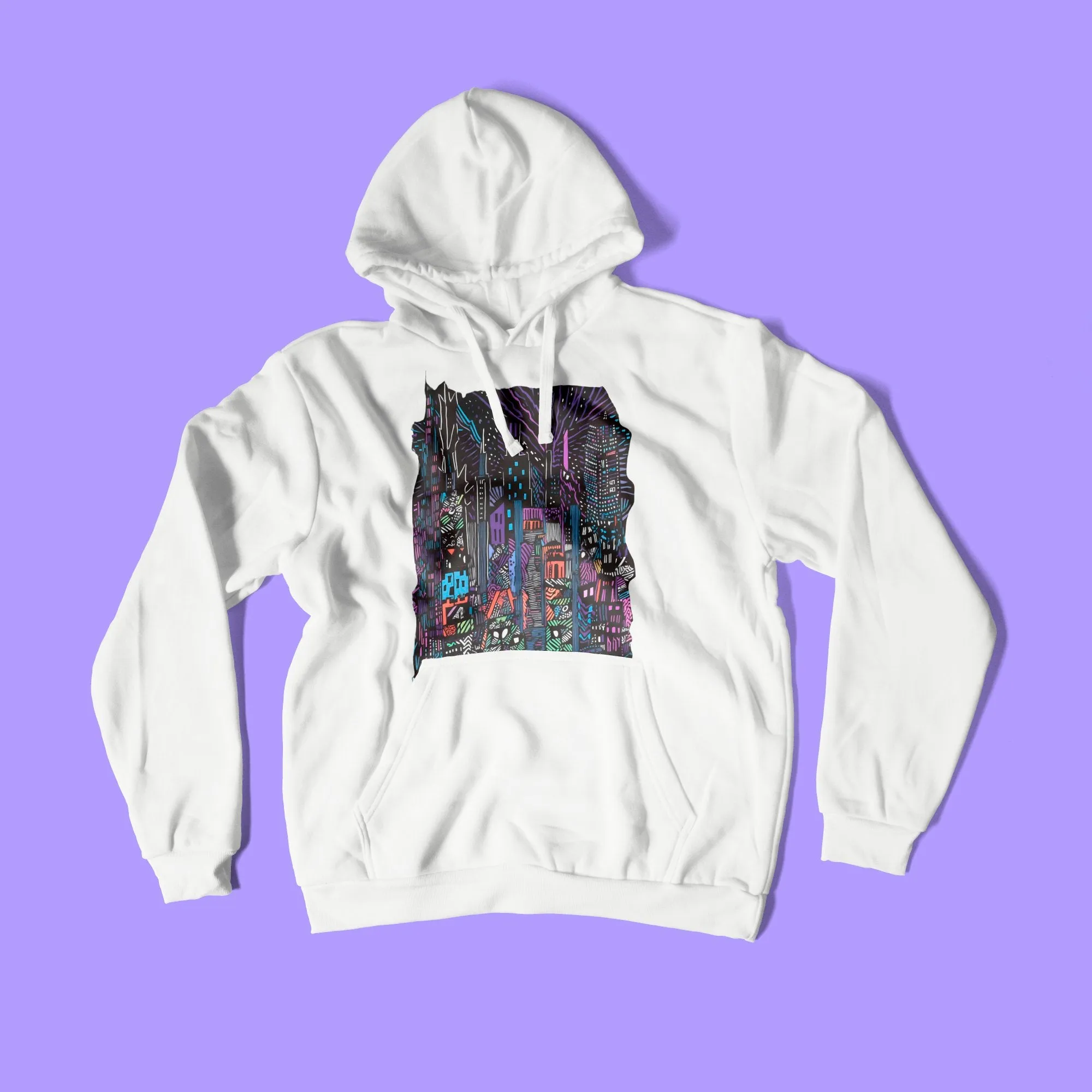 Fantasy-Inspired Vibrant Nighttime Urban