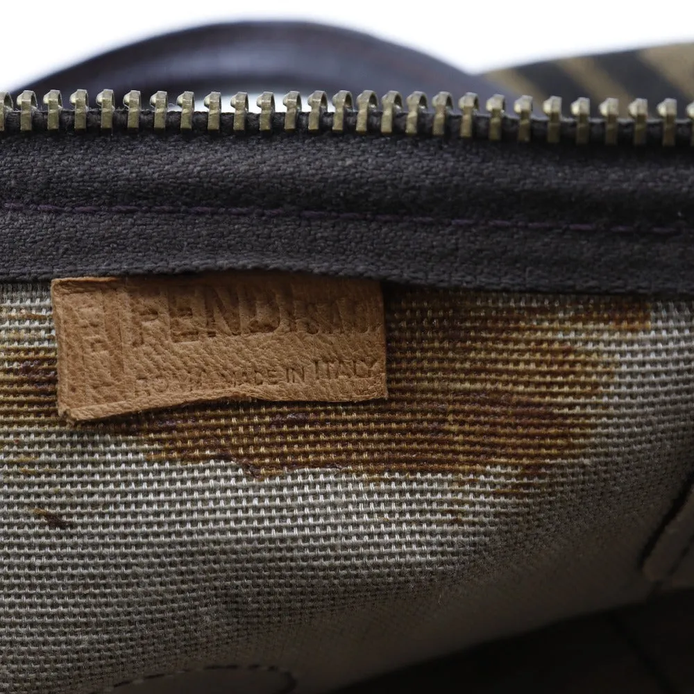 FENDI Boston Duffel bag canvas Brown vintage Zucca unisex(Unisex) Used