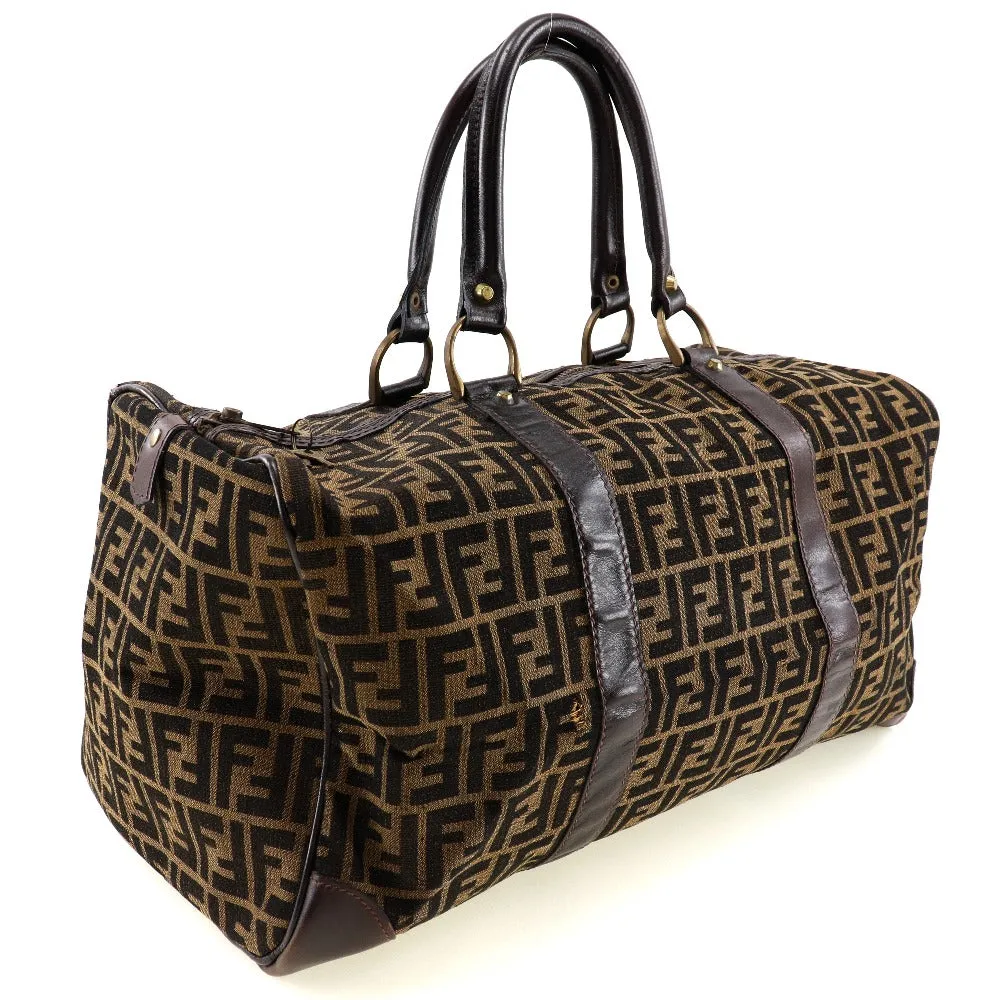 FENDI Boston Duffel bag canvas Brown vintage Zucca unisex(Unisex) Used