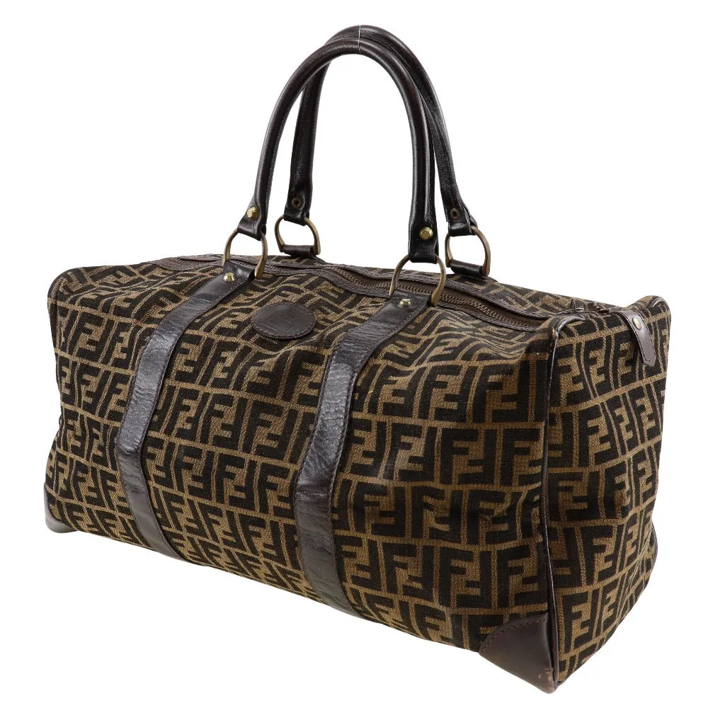 FENDI Boston Duffel bag canvas Brown vintage Zucca unisex(Unisex) Used
