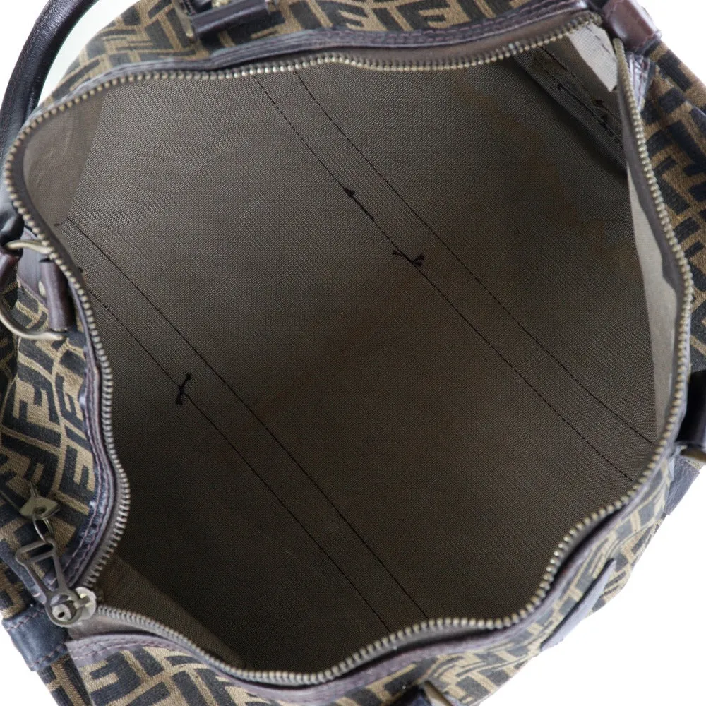 FENDI Boston Duffel bag canvas Brown vintage Zucca unisex(Unisex) Used