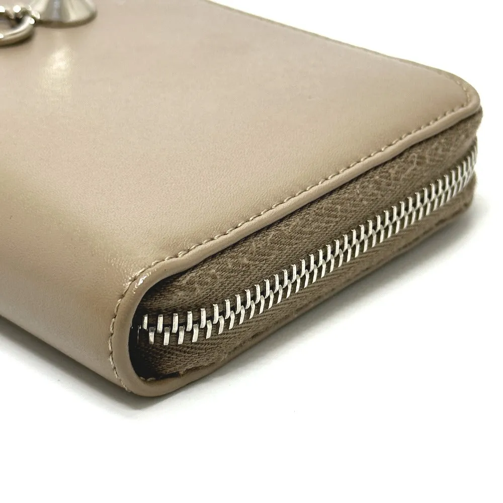 FENDI Long Wallet Purse 8M0299 leather beige By the way mens Used