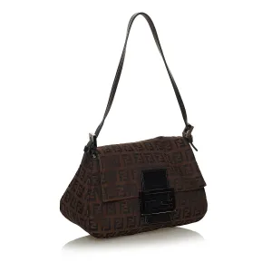 Fendi Mini Zucchino Canvas Mamma Baguette (SHG-28605)
