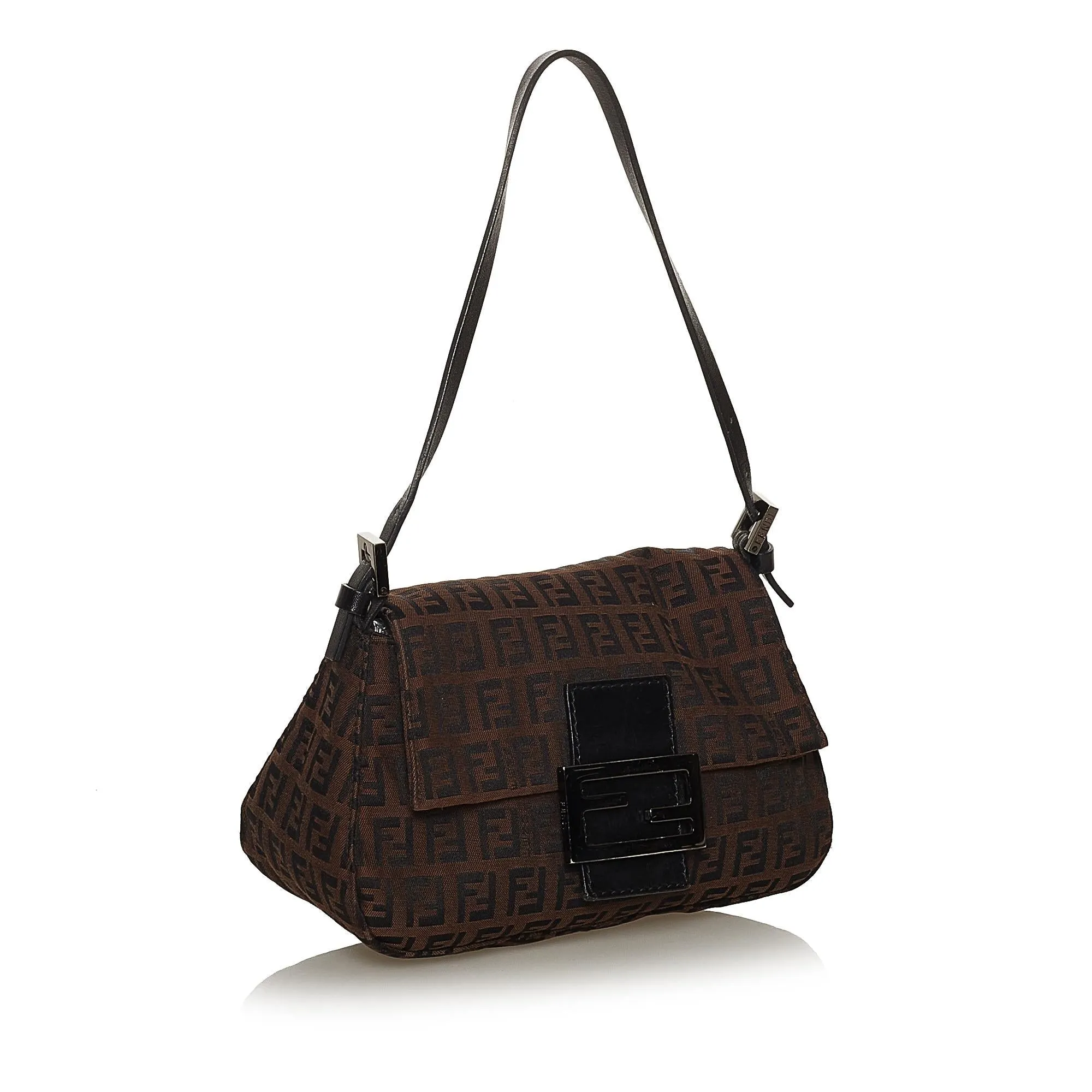 Fendi Mini Zucchino Canvas Mamma Baguette (SHG-28605)