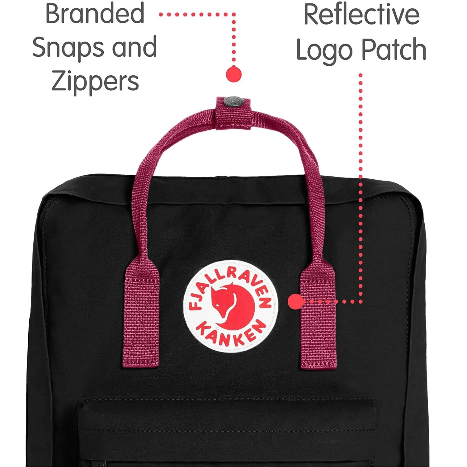 Fjallraven | Kanken Classic Backpack for Everyday | Limited Edition Black /Plum