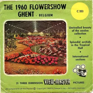 Flower Show Ghent Belgium  - View-Master - 3 Reel Packet - 1960s views - vintage -  (ECO-C353-BS4)