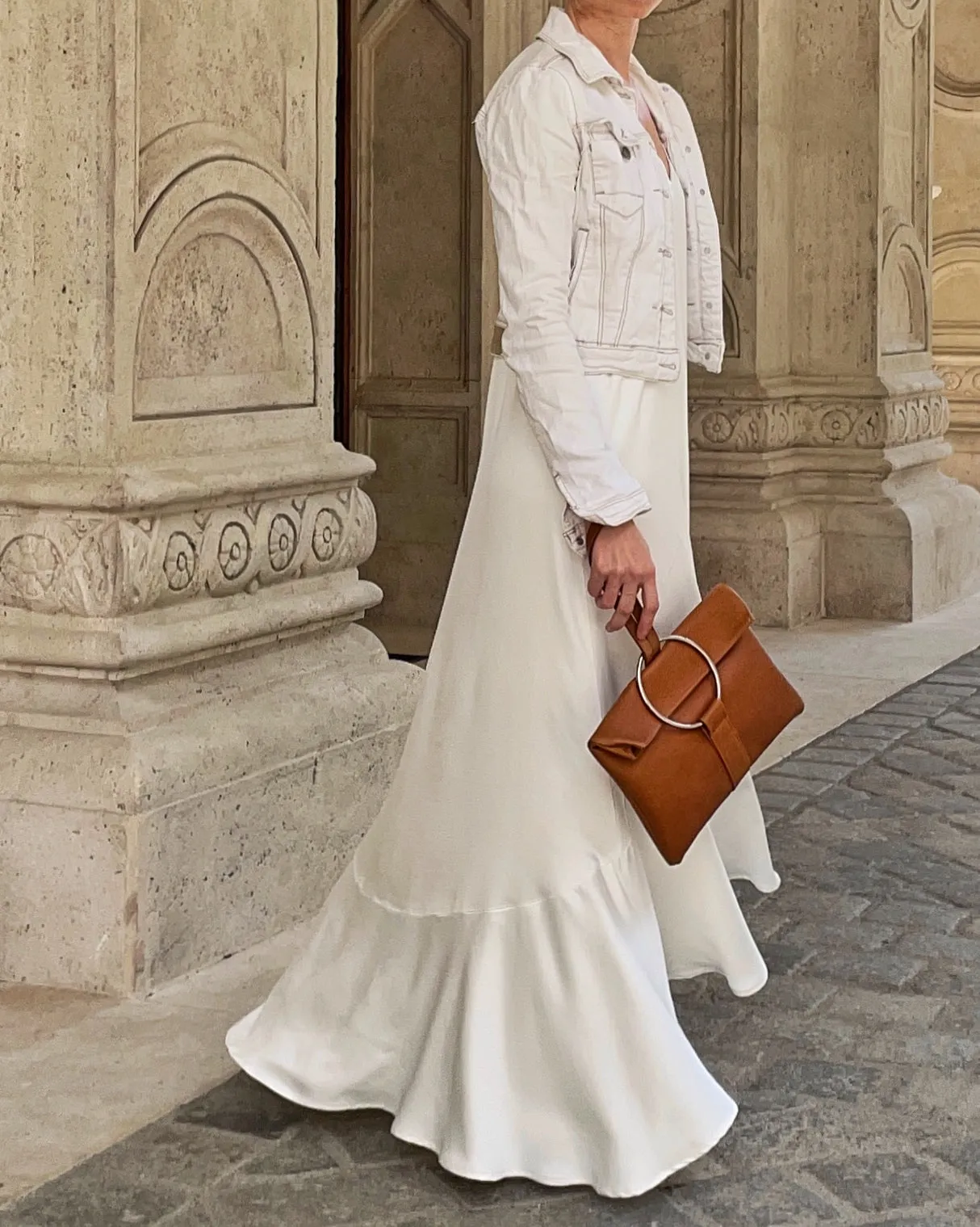 FOLDOVER O-RING BAG CINNAMON