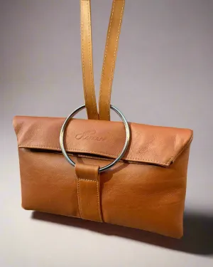 FOLDOVER O-RING BAG CINNAMON