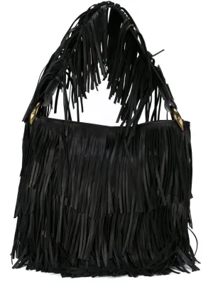 Fringes nappa handbag