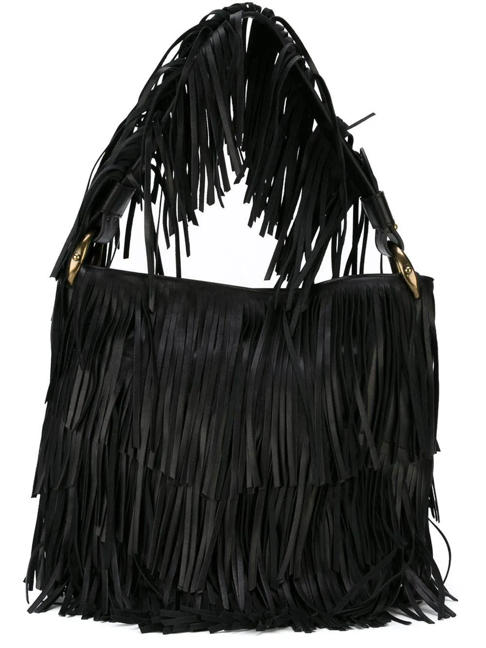 Fringes nappa handbag