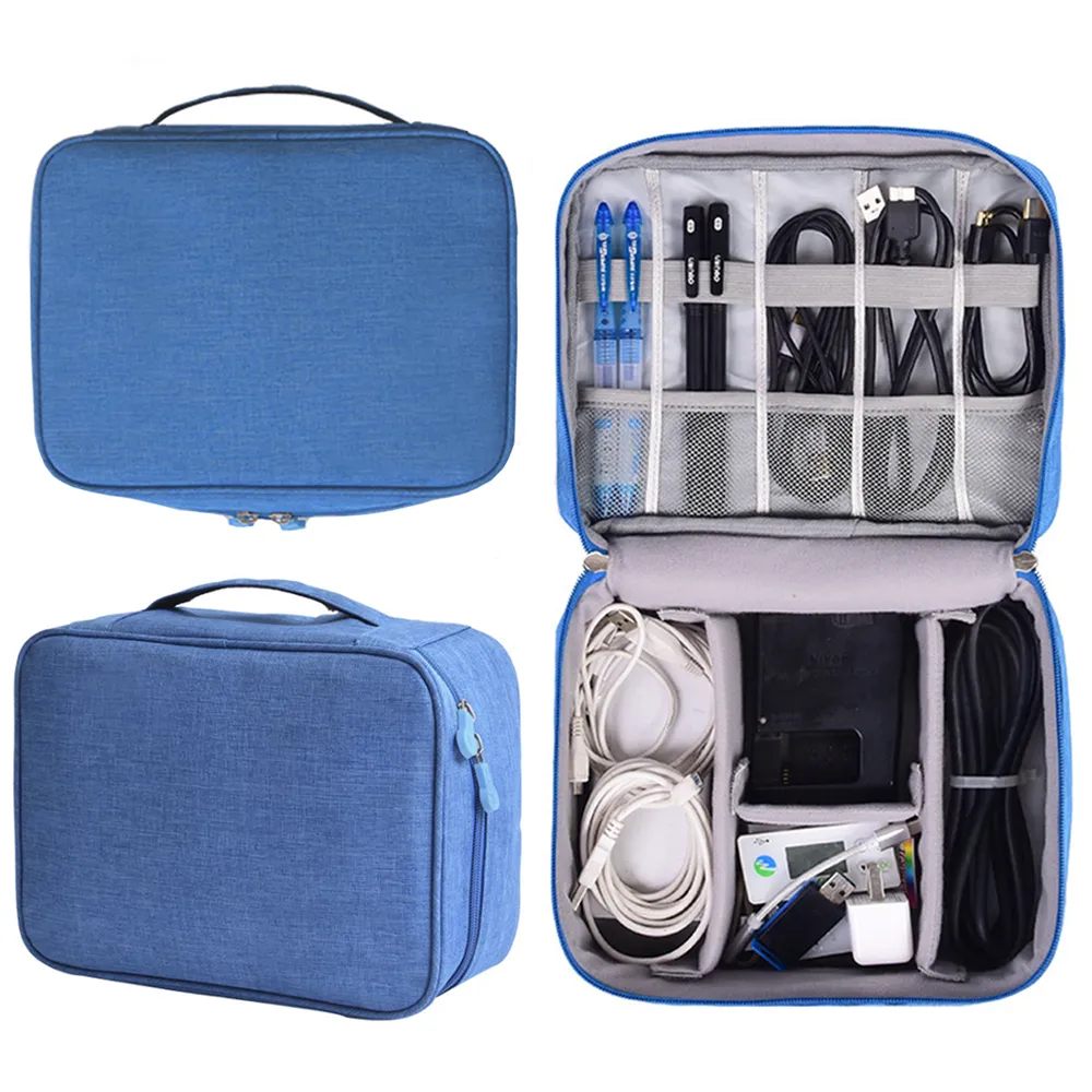 Gadget Organiser Pouch with adjustable Compartments