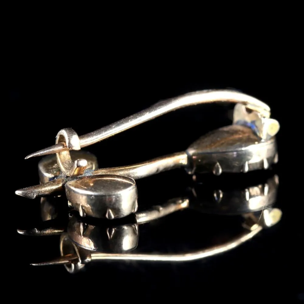 Georgian Flat Cut Garnet Brooch 18Ct Circa 1770