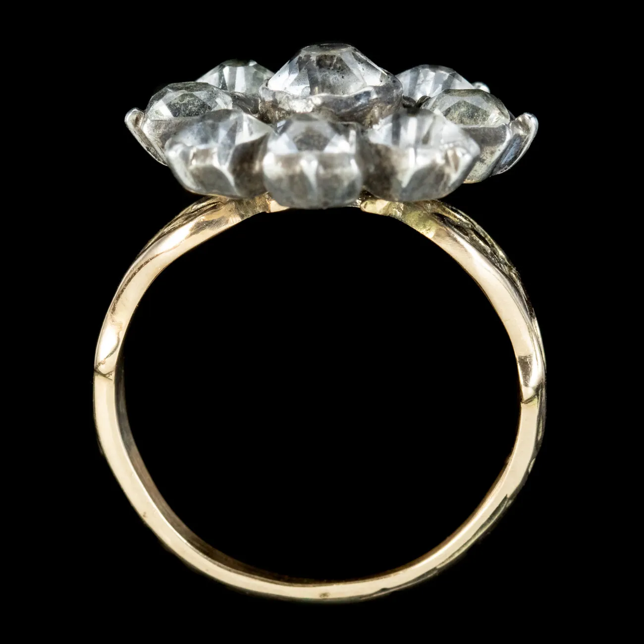 Georgian Style Paste Flower Cluster Ring
