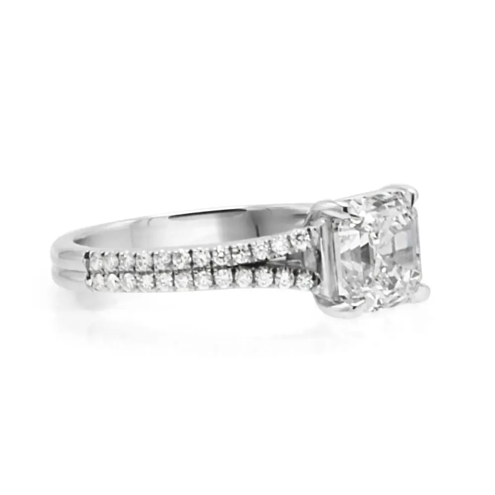 GIA Certified 2.08ct Diamond Ring in Platinum