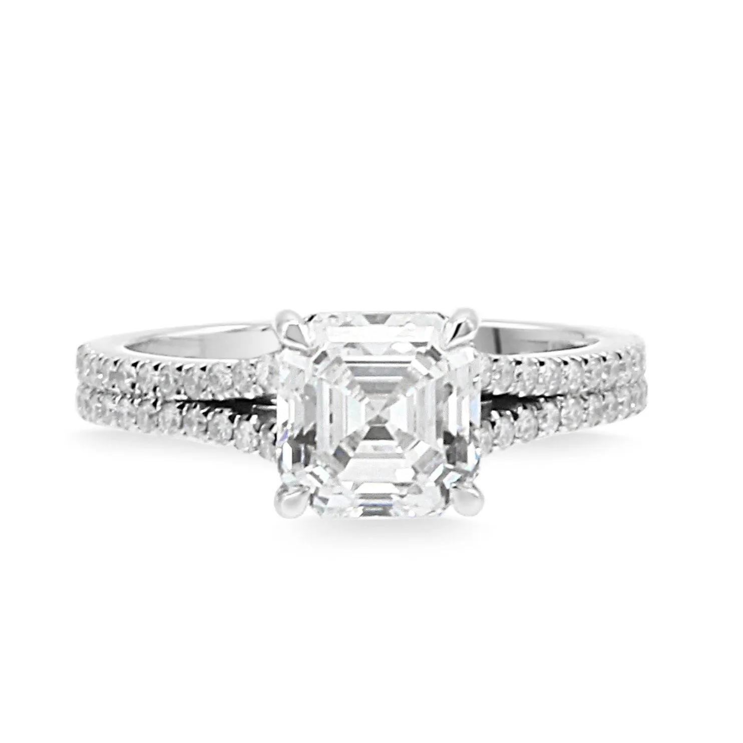 GIA Certified 2.08ct Diamond Ring in Platinum