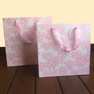 Gift Bags - Pink Floral <br/>(Set of 2)
