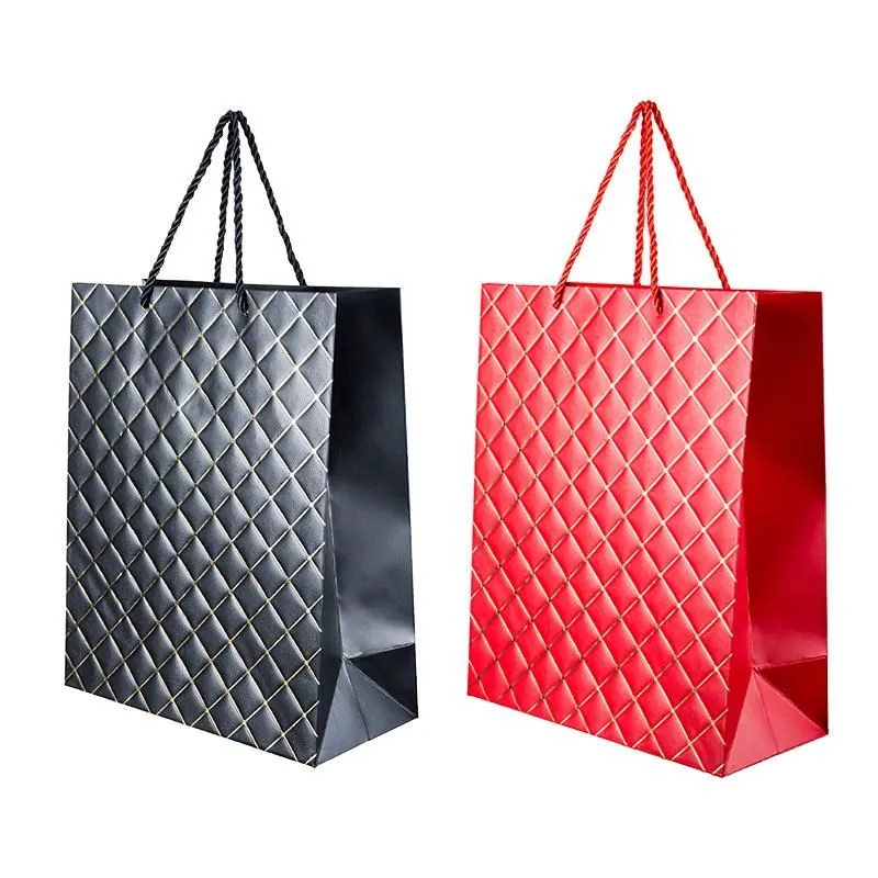 Gold Diamond Jumbo Gift Bag - 42cm x 31cm x 12cm