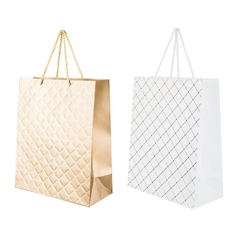 Gold Diamond Jumbo Gift Bag - 42cm x 31cm x 12cm