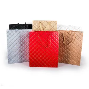 Gold Diamond Jumbo Gift Bag - 42cm x 31cm x 12cm