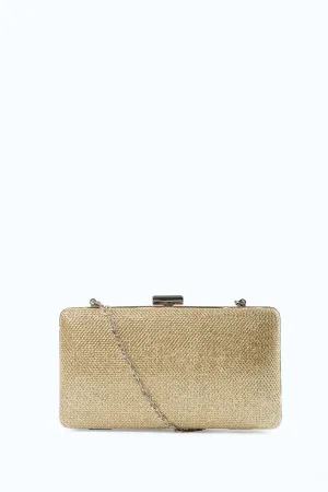 Gold Metallic Clutch Bag