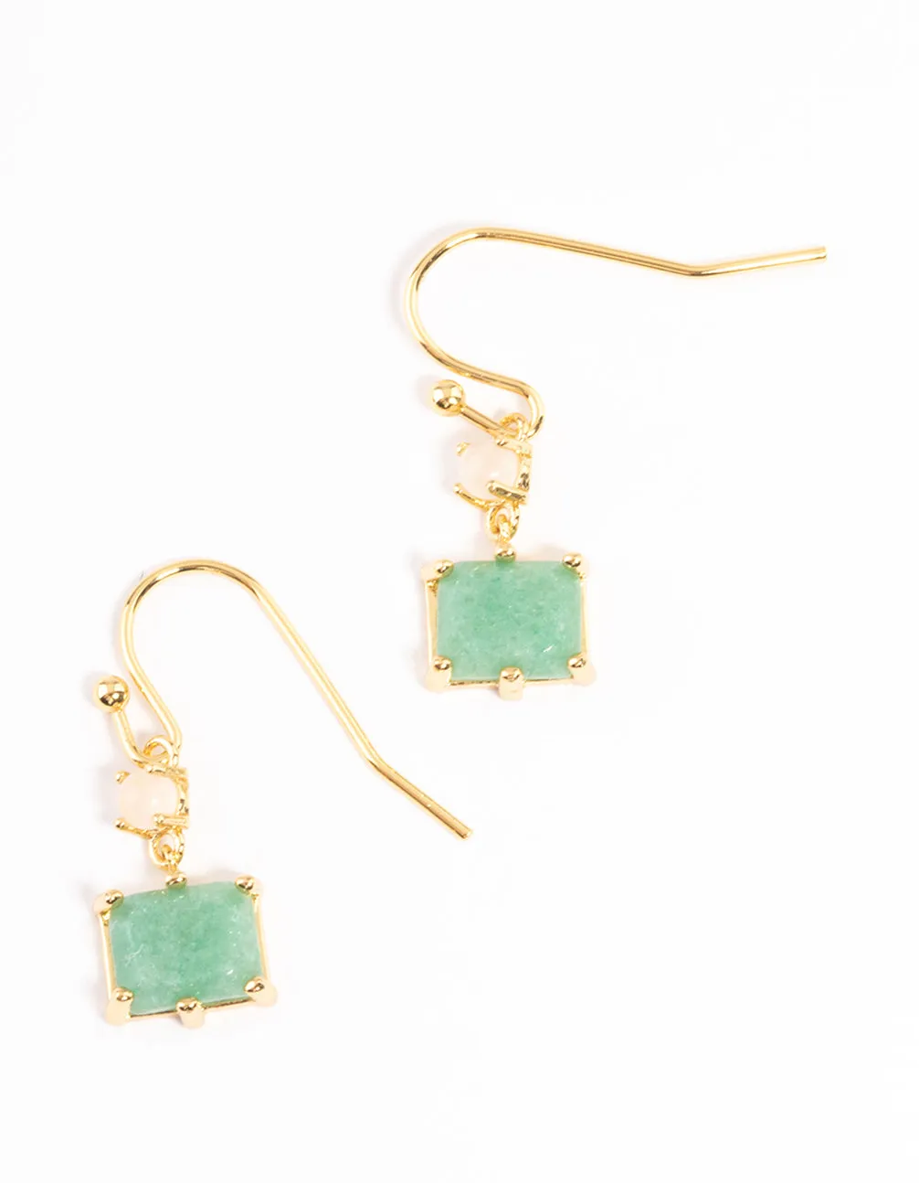 Gold Plated Watermelon Mini Drop Earrings