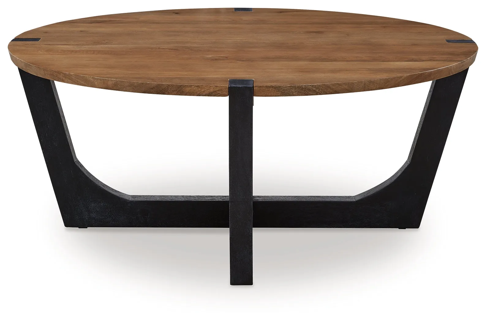 Hanneforth Coffee Table with 1 End Table in Brown/Black