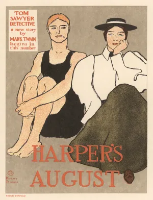 Harper's August, Tom Sawyer Detective by Mark Twain by Edward Penfield, 1897