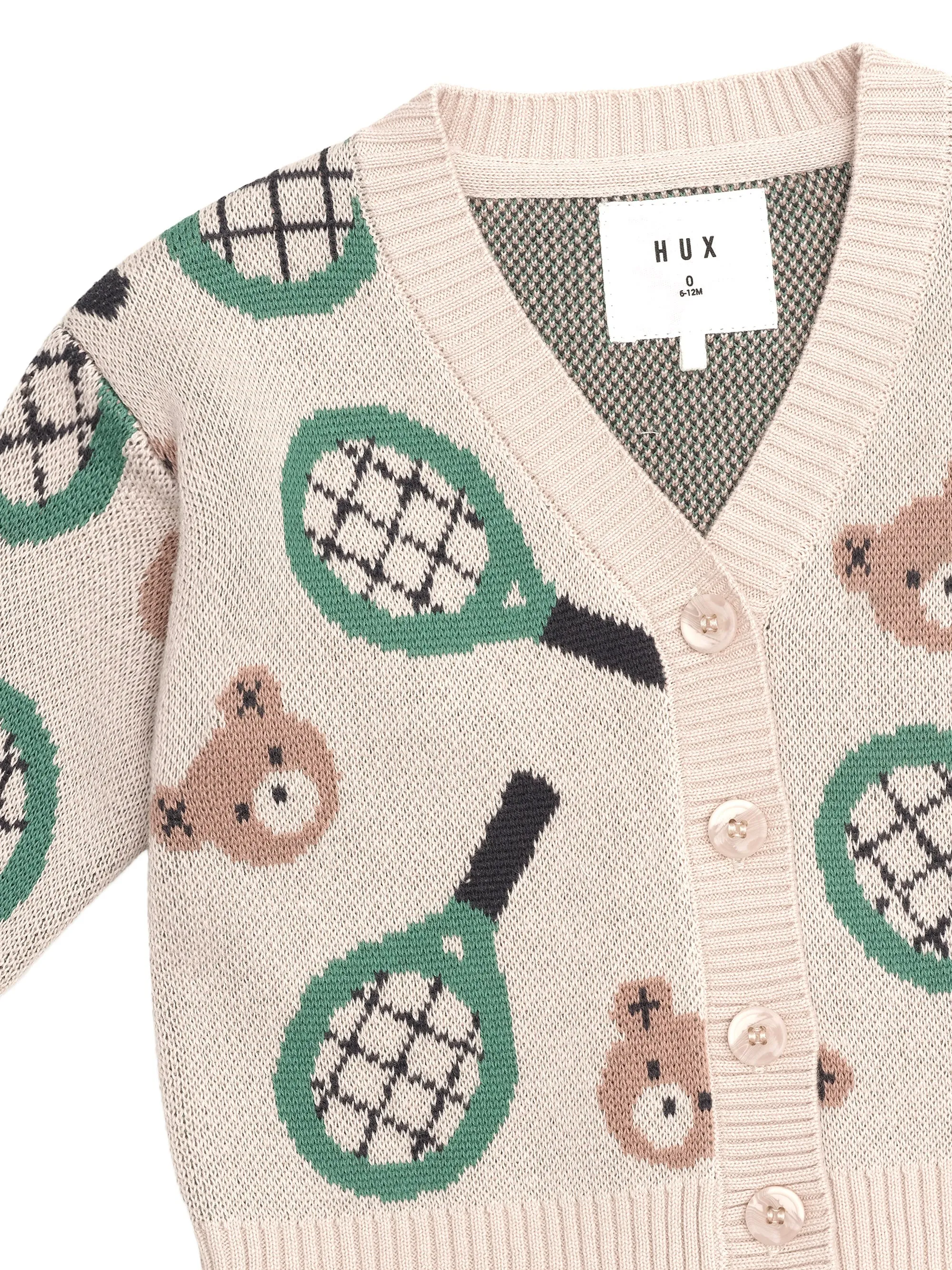 Huxbaby Tennis Boxy Cardi